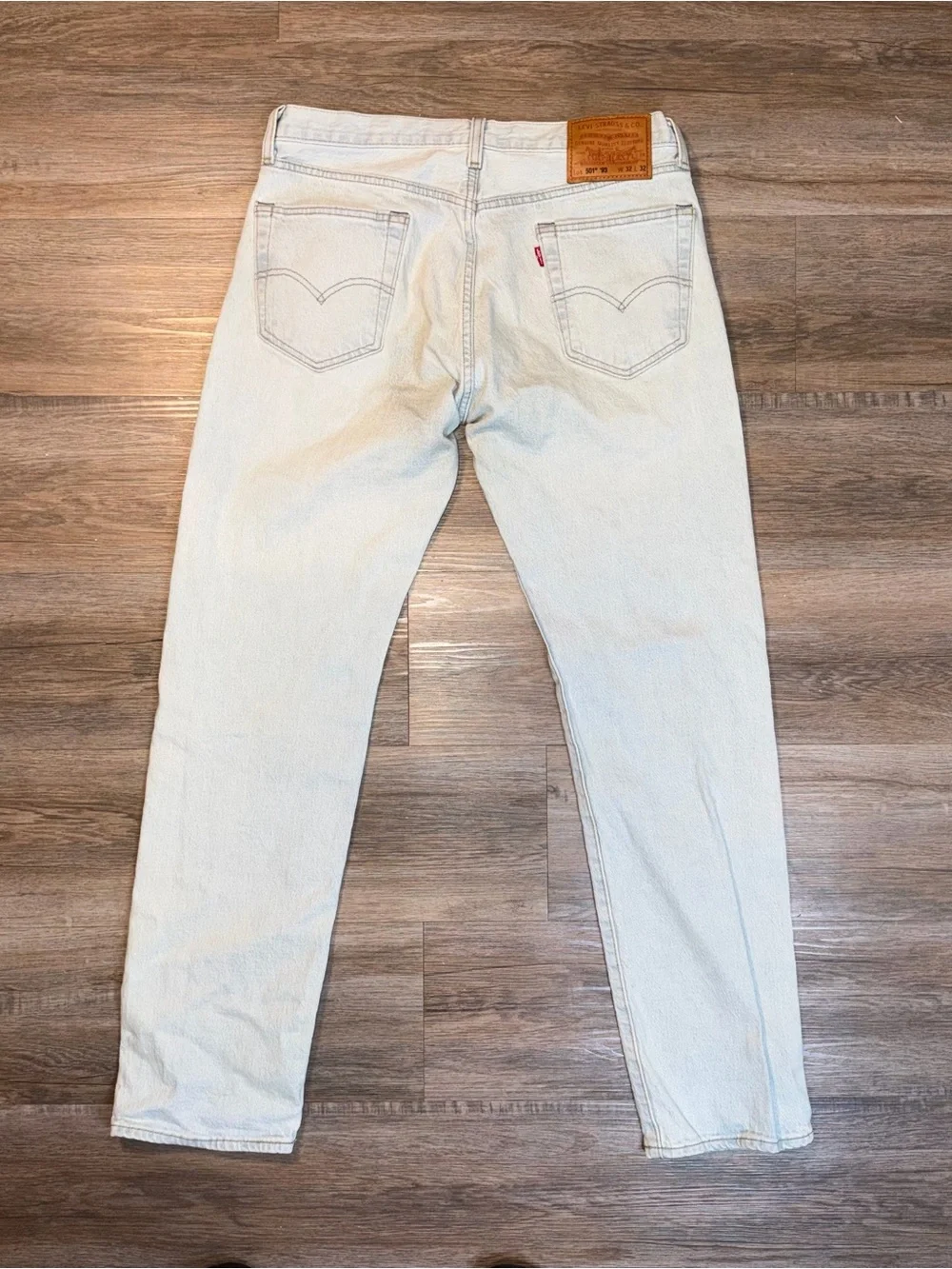 Levi's 501 '93 Classic Straight Leg Original Fit Jeans Mens 32x32 Light Wash